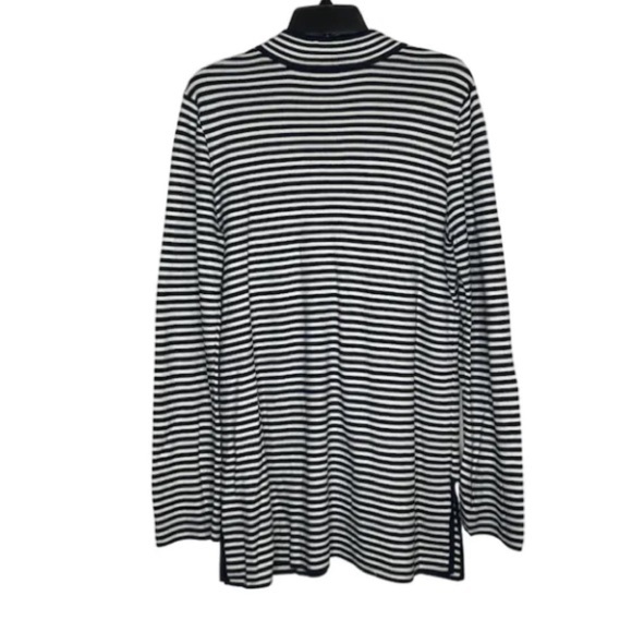 Tory Burch Katama Sweater Stripe Embroidery  size L - Picture 4 of 5